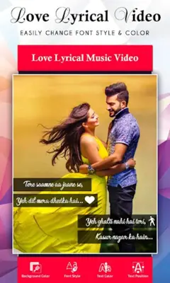 My Love Lyrical Video Maker android App screenshot 3